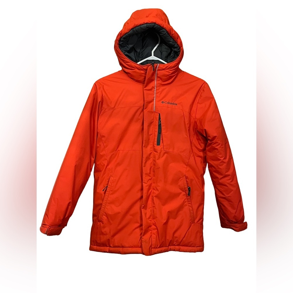 Columbia Youth Vibrant Orange Performance Winter Jacket, Size Large